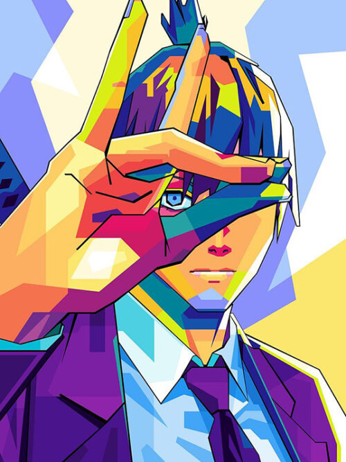 Denji Chansaw Man Pop art Poster