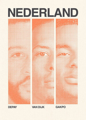 Depay Van Dijk and Gakpo Football Sports Poster