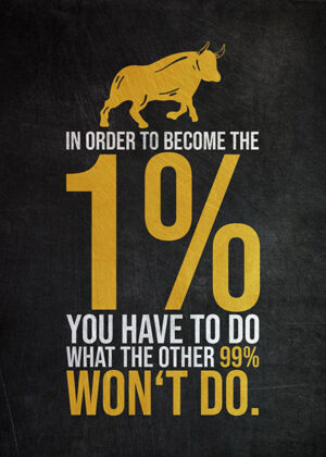 Do what others wont try motivational Poster