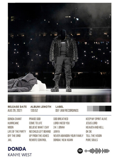 Donda By Kanye West Music Album Poster