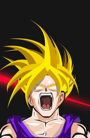 Dragon Ball Adult Gohan art Poster
