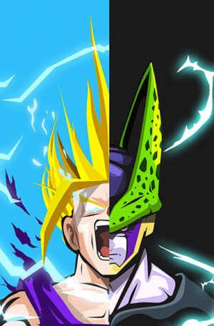Dragon Ball Gohan x Cell Poster
