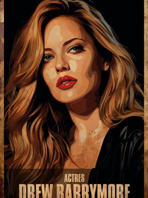 Drew Barrymore Acting Poster