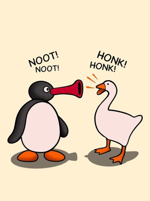 Duck And Noot Noot Poster