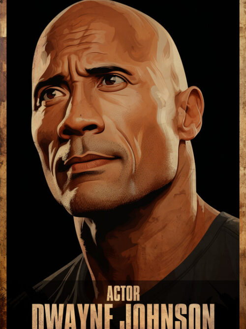 Dwayne Johnson Acting Poster