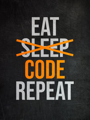 Eat Sleep Code Repeat Poster