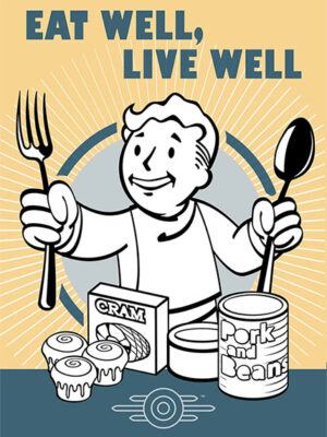 Eat Well Live Well Gaming Poster