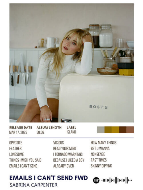 Emails I Cant Send Fwd By Sabrina Carpenter Album Poster
