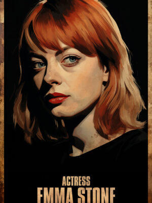 Emma Stone Acting Poster