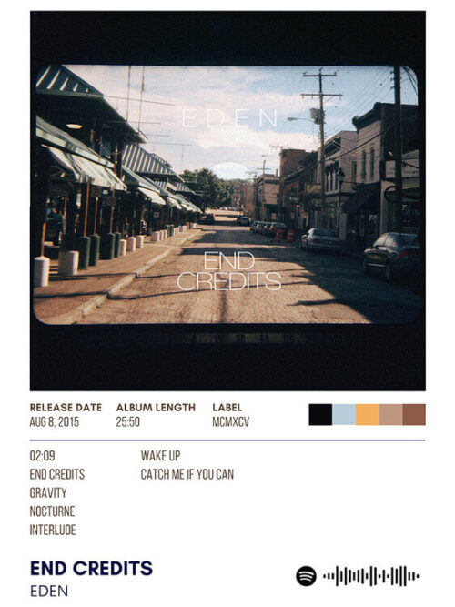 End Credits By Eden Music Album Poster