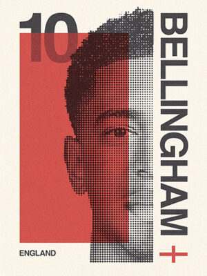 England Jude Bellingham Football Sports Poster