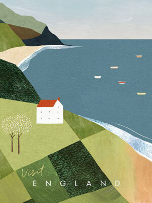 England Minimalist Travel Poster