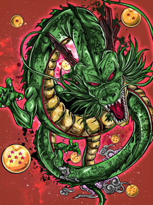 Eternal Shenron Dragon Ball Comic Poster