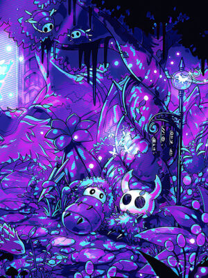 Evergreen Voilet Hollow Knight Poster