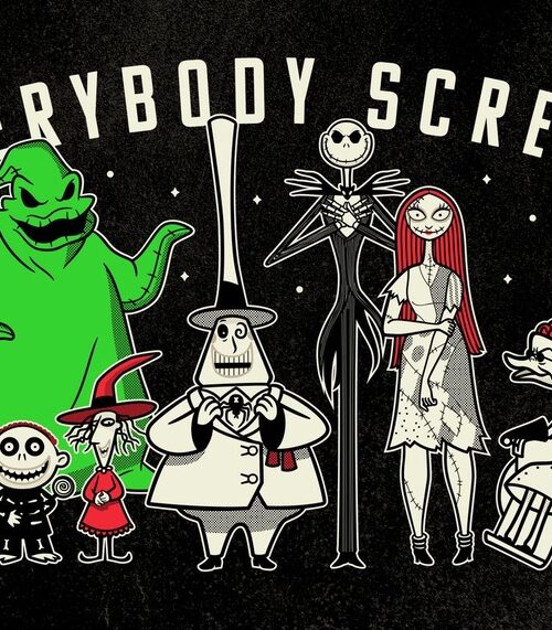 Everybody Scream Group Halloween Poster