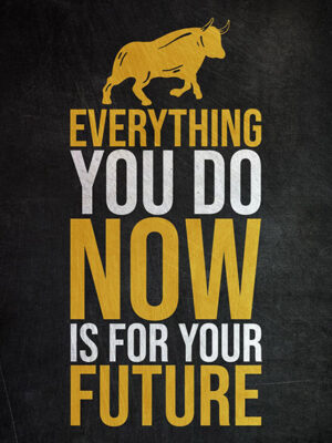 Everything you do is for future Success Poster