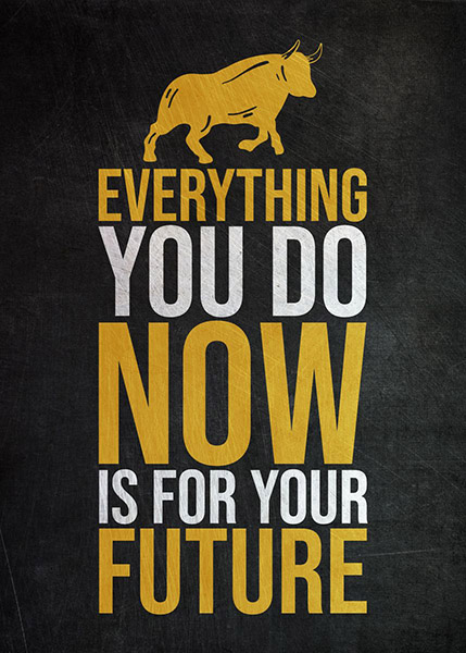 Everything you do is for future Success Poster