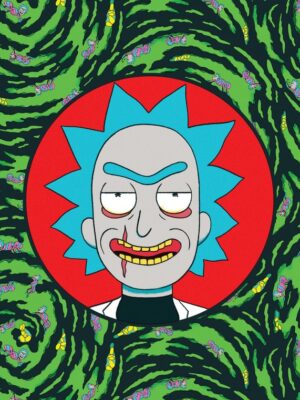 Evil Rick Portrait Rick and Morty Poster