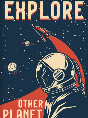 Explore Other Planet Space Poster