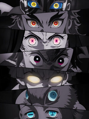 Eyes Hashira Demon Slayer anime Poster