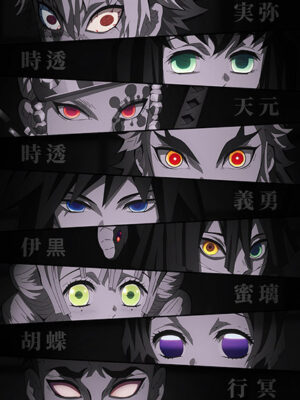 Eyes Hashira Demon Slayer anime Poster