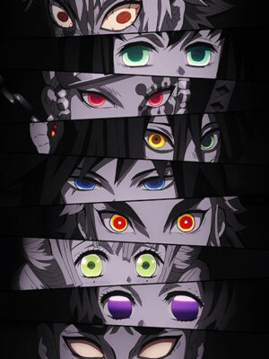 Eyes Hashira Demon Slayer anime Poster