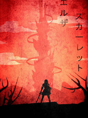 Fairy Tail Erza Minimalist anime Poster