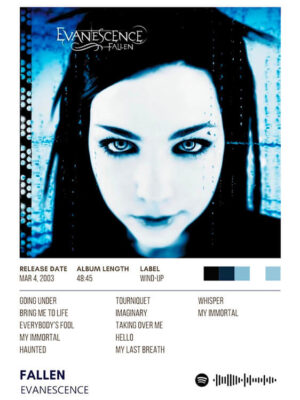 Fallen By Evanescence Album Poster