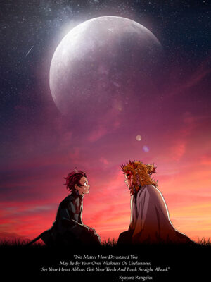 Farewell Rengoku Hashira Demon Slayer Poster