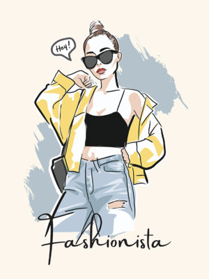 Fashionista Pop Art Poster