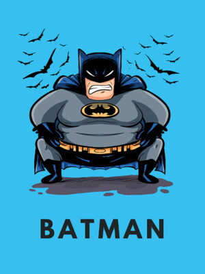 Fatty Batman Poster