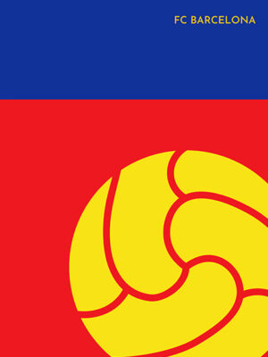 FC Barcelona Football Logo Premium Poster