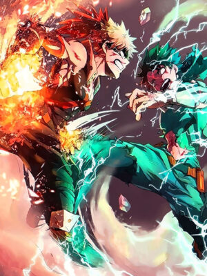 Fight My Hero Academia Japanese anime Poster