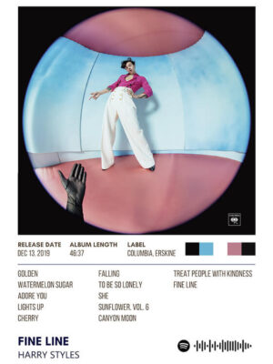 Fine Line By Harry Styles Album Poster