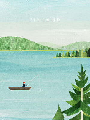 Finland Minimalist Travel Poster