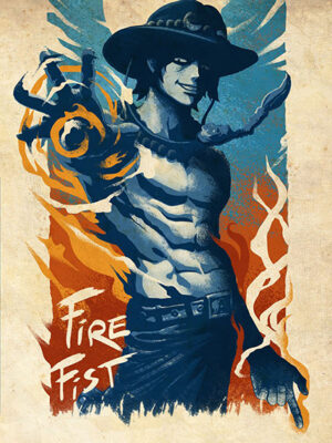 Fire Fist Ace One Piece anime Poster