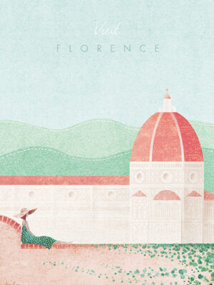 Florence Italy Minimalist Travel Poster