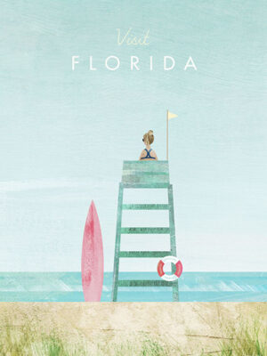 Florida United States of America Minimalist Travel Poster