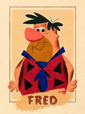 Fred Flintstone Poster