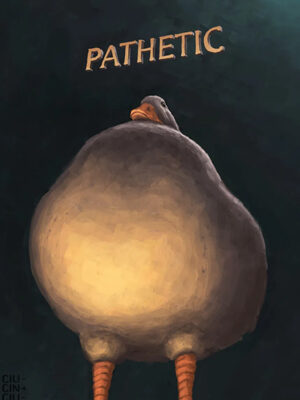 Funny Judgmental Pathetic Duck Poster