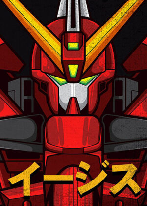 GAT-X303 Aegis Gundam Mecha Anime Poster