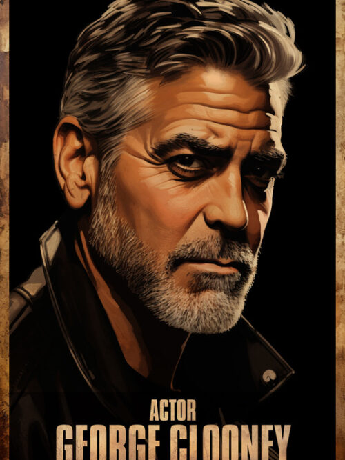 George Clooney Acting Poster