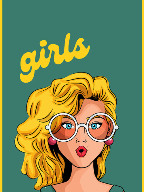 Girls Pop Art Poster