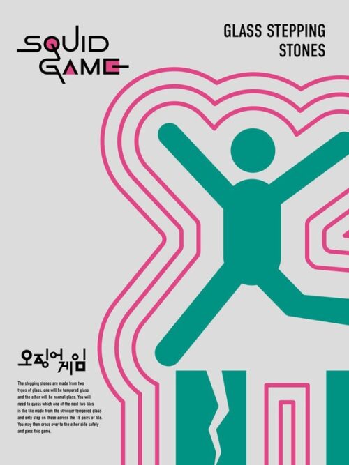 Glass Stepping Stones Squid Game Poster