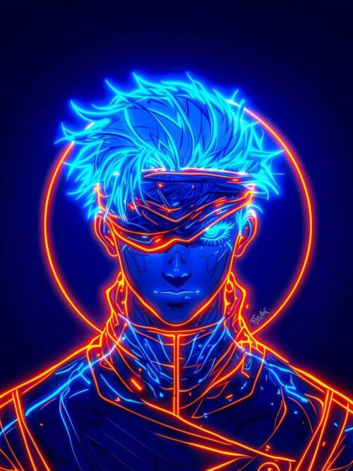Gojo Satoru JJK Anime & Manga Poster
