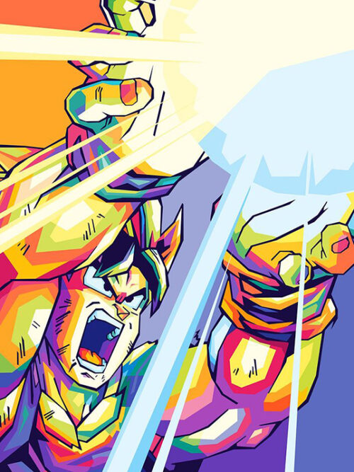 Goku Kamehameha Dragon Ball Pop art Poster