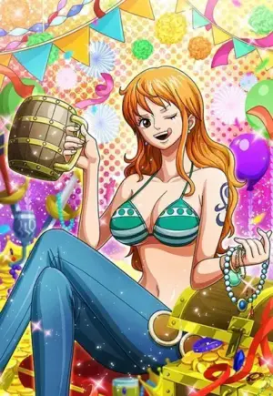 Gold lady Nami One Piece Poster