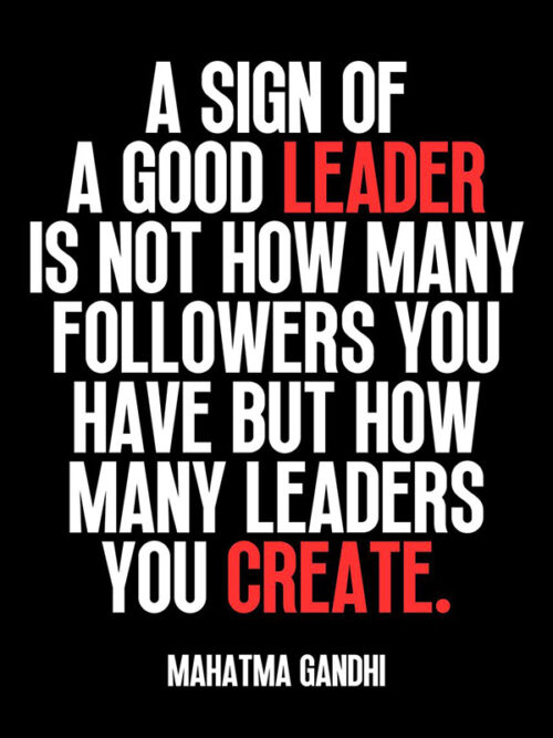 Good Leader motivational Quote Poster