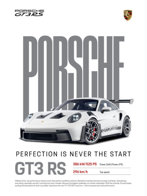 GT3 RS Porsche Car Poster