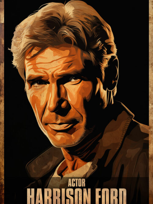 Harrison Ford Acting Poster